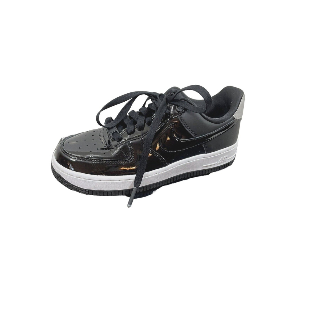 NIB Nike Air Force 1 '07 SE Black Patent Leather Sneaker #AH6827-001 Women's 6
